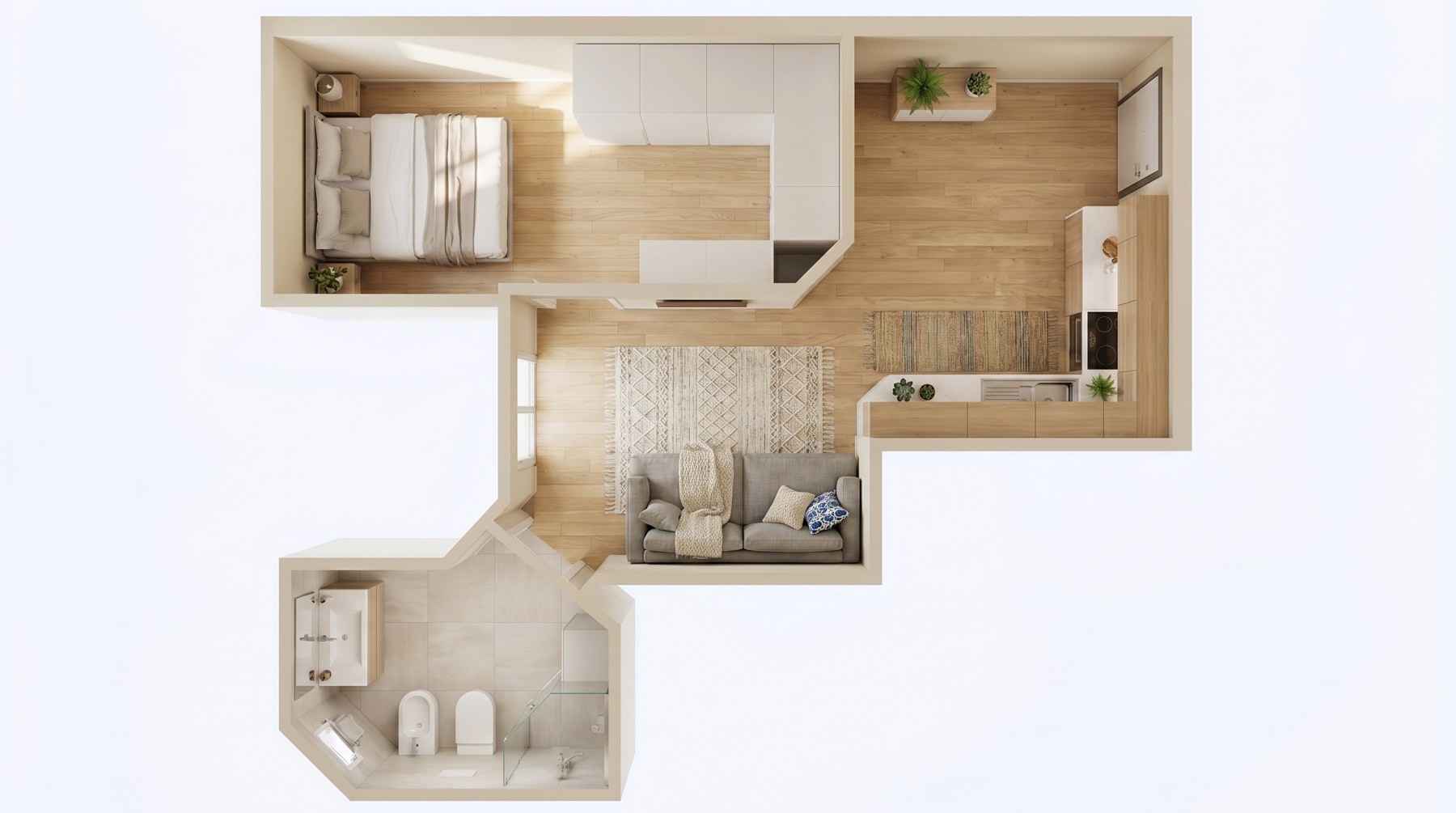 Two-room layout